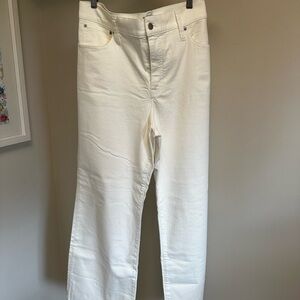 J. Crew Off-White Straight Leg Jeans